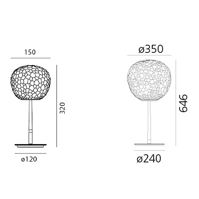 meteorite table stem meteorite table stem